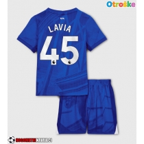 Otroške Nogometnih dresov Chelsea Romeo Lavia #45 Domači 2025-26 Kratki rokavi (+ hlače)